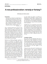 A New Professionalism